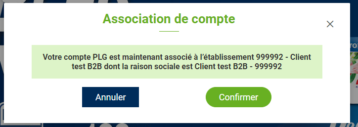 Rattachement de compte