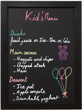 ARDOISE MURALE NOIR 80 X 60 CM
