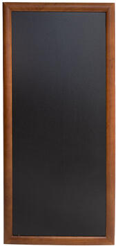 LONGUE ARDOISE MURALE BOIS/LAQUE FONCÉ 120 X 56 CM