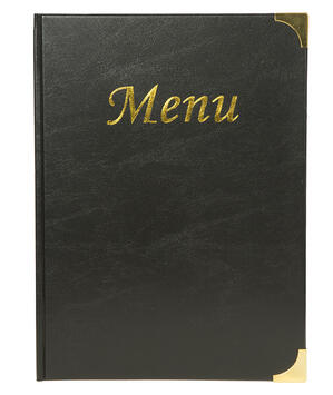 CLASSIC PROTÈGE-MENU FORMAT A4 NOIR