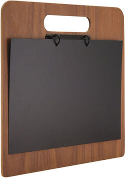 SECURIT CARTE MENU EN NOYER FORMAT A4 32,3 X 30 CM