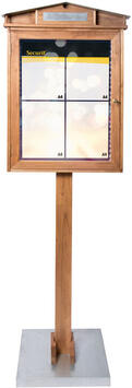 RUSTIK PRÉSENTOIR PORTE-MENU À LED 4 VUES