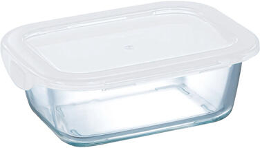 BOÎTE REPAS RECTANGULAIRE À COUVERCLE 14,6X11 CM, 38 CL