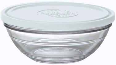 FRESH BOX BOÎTE REPAS RONDE DIAMÈTRE 14 CM, 50 CL À COUVERCLE TRANSLUCIDE