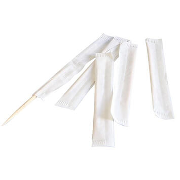 CURE-DENTS BOIS 6,5CM SACHET INDIVIDUEL BOITE X1000