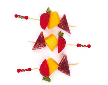 PIQUE COCKTAIL BAMBOU À PERLE ROUGE 12CM X200