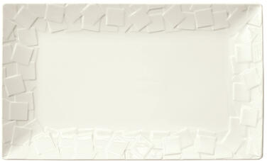 MOZAIK ASSIETTE RECTANGULAIRE 32,3 X 20,5 CM