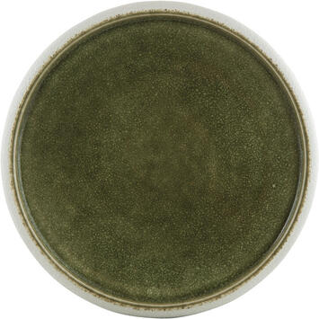 SAVEURS ASSIETTE BLANC/OLIVE Ø 19 CM