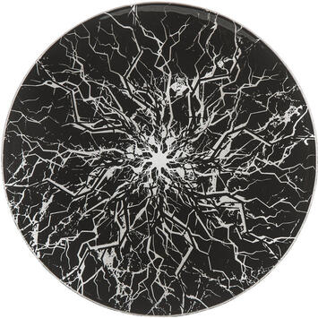 NUIT D'ORAGE ASSIETTE PLATE Ø 28 CM NOIRE