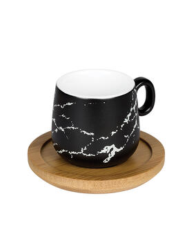 TASSE A CAFE MARBRE AVEC SOUS COUPE 8CL