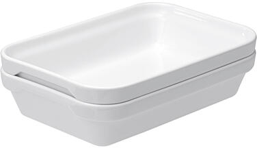 FRENCH CLASSIC PLAT LASAGNES EMPILABLE 45 CL 19X13CM BLANC