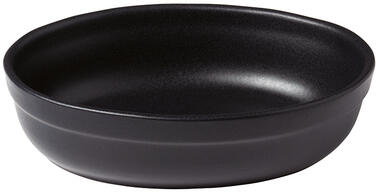 BLACKSTONE PLAT OVALE NOIR 30 CL 18 X 10,5 X H 4 CM