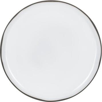 CARACTÈRE ASSIETTE PLATE BLANCHE Ø 28CM