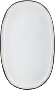 CARACTÈRE ASSIETTE OVALE BLANCHE Ø 35 CM