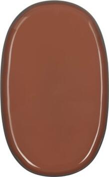 CARACTÈRE ASSIETTE OVALE CANNELLE Ø 35 CM