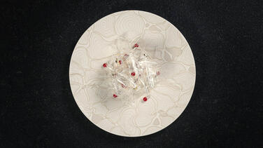 GOLD CELL ASSIETTE PLATE Ø 27 CM