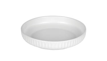 ASSIETTE MAAT CREUSE D20,5CM BLANC