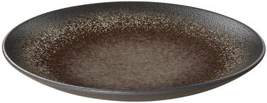 TERRE D'OMBRE CREUSE Ø 24,5 CM H 4 CM