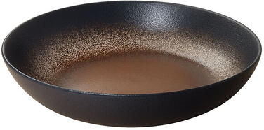 TERRE D'OMBRE LARGE ASSIETTE CREUSE Ø 24,5 CM H 6 CM