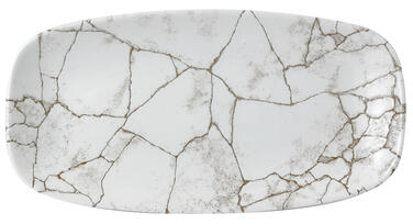 KINTSUGI AGATE GREY PLAT OBLONG 29,8X15,3 CM