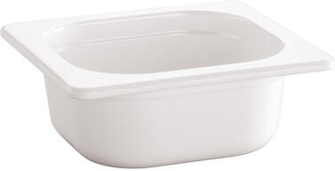 BAC MÉLAMINE GN 1/6 BLANC