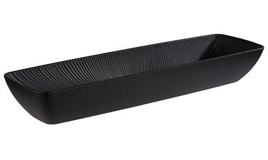 SALADIER NERO 350CL 53X16CM NOIR