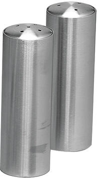 SET SALIÈRE-POIVRIÈRE EN ACIER INOXYDABLE SATINÉ