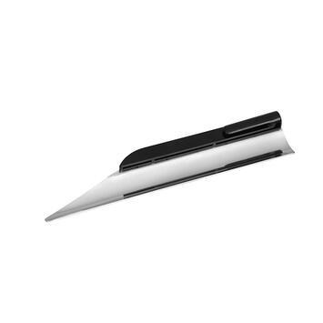 RAMASSE-MIETTES EN ACIER INOXYDABLE MANCHE NOIR 14 CM