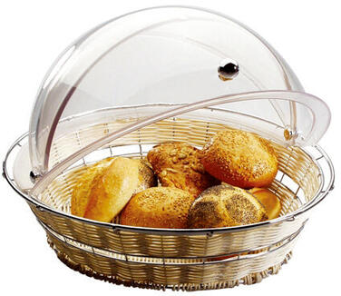 PANIER EN POLYPROPYLÈNE FIL CHROMÉ ROND Ø 40 CM