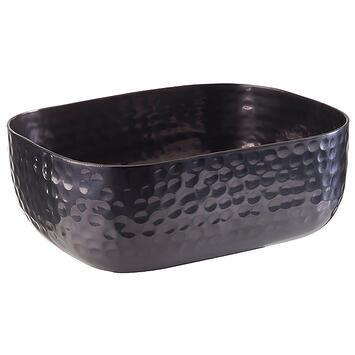 CORBEILLE MARTELÉE ANTHRACITE 15,5X12X5,5 CM