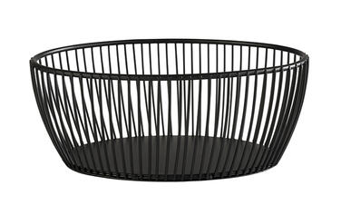 CORBEILLE PAIN FILAIRE METAL OVALE D20X15CM NOIR