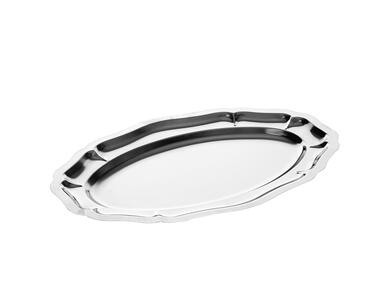 PLAT INOX POISSON POMPADOUR 60 X 29,5 CM