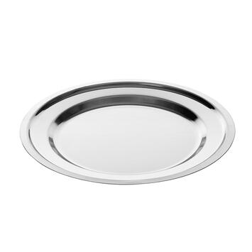 PLAT ROND EN ACIER INOXYDABLE Ø 34 CM