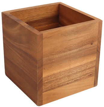 SUPPORT CUBE POUR BUFFET EN ACACIA 14 X14 CM