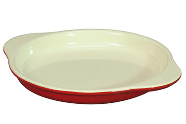LE CHASSEUR PLAT À OEUFS ROND ROUGE 16 CM