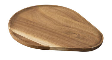 PLATEAU ACACIA FORME GOUTTE 30X24 CM