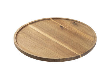 PLATEAU PRESENTOIR TOURNANT ACACIA D33CM