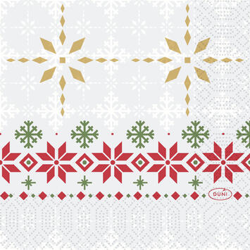 SERVIETTE 24X24CM OUATE 3 PLIS TRADITION X50