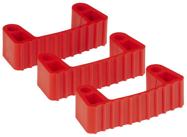 CLIPS CAOUTCHOUC DE RECHANGE SUPPORTS 1011 ET 1013 ROUGE X3