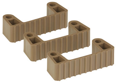 CLIPS CAOUTCHOUC DE RECHANGE SUPPORTS 1011 ET 1013 MARRON X3