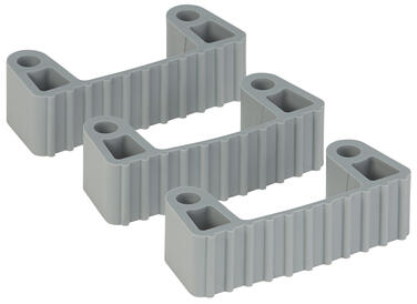 CLIPS CAOUTCHOUC DE RECHANGE SUPPORTS 1011 ET 1013 GRIS X3