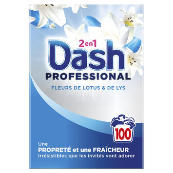 LESSIVE POUDRE DASH 2EN1 PRO FLEURS DE LOTUS 100 DOSES
