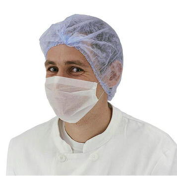 MASQUE HYGIÈNE PAPIER 2 PLIS BLANC X100