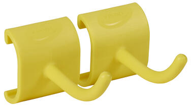 CROCHET POUR RAIL CHARIOT HYGO JAUNE X2
