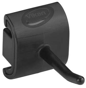SUPPORT MURAL HYGIENIQUE MODULE CROCHET SIMPLE 41MM NOIR