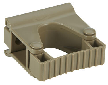 SUPPORT MURAL HYGIENIQUE MODULE CLIP GRIP 82MM MARRON