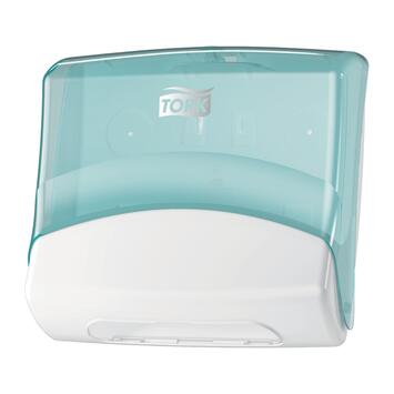 DIST NON-TISSE TORK RECHARGE W4 TURQUOISE ET BLANC