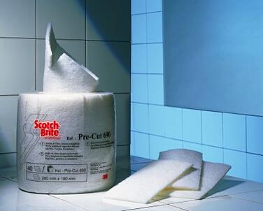 FIBRE A RECURER SCOTCH BRITE 4M BLANC