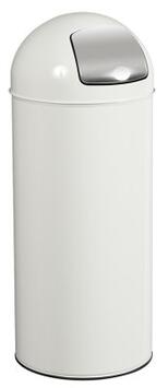 POUBELLE DOME A TRAPPE 45L BLANC
