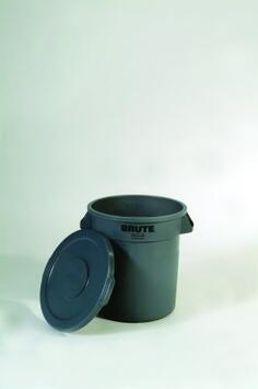 COUVERCLE GRIS POUR POUBELLE BRUTE ROND 75L